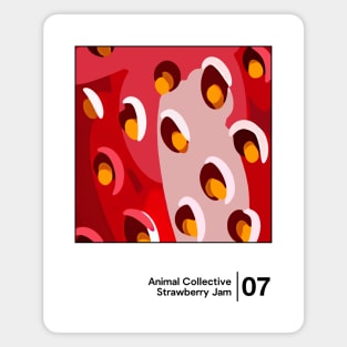 Strawberry Jam / Minimal Graphic Design Tribute Magnet
